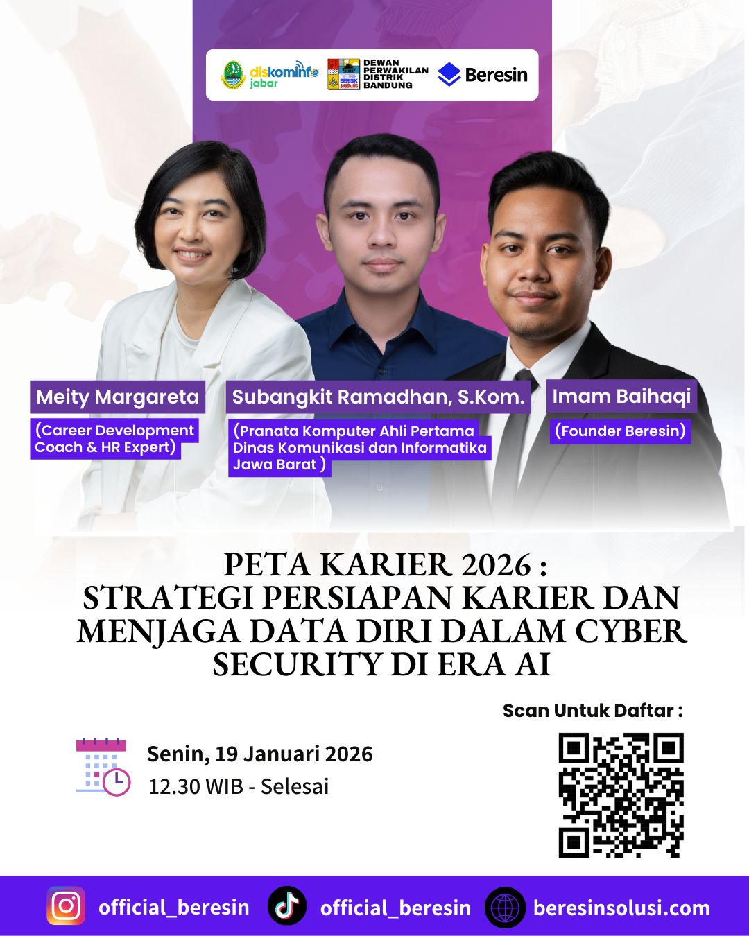 Seminar Peta Karier 2026: Strategi Persiapan Karier dan Menjaga Data Diri dalam Cyber Security di Era AI